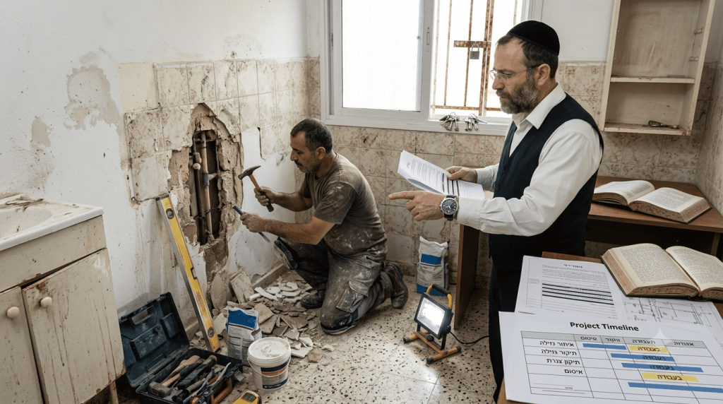 פועל עובד עם מעבידו