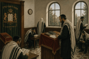 חסידים מתפללים באריכות